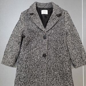 Zara Kids Black and White Coat